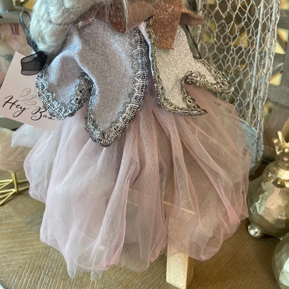 🆕 Vintage Inspired Shabby Chic Halloween Ballerina Witch Rag Doll Shelf Sitter - Picture 12 of 13